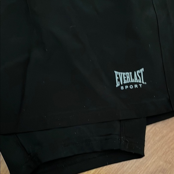 Everlast Sport 2 in 1 Black Athletic Shorts - Picture 2 of 3